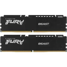 Память DIMM DDR5 32Gb (2x 16Gb) 6000MHz Kingston Fury Beast Black Kit [KF560C36BBEK2-32]