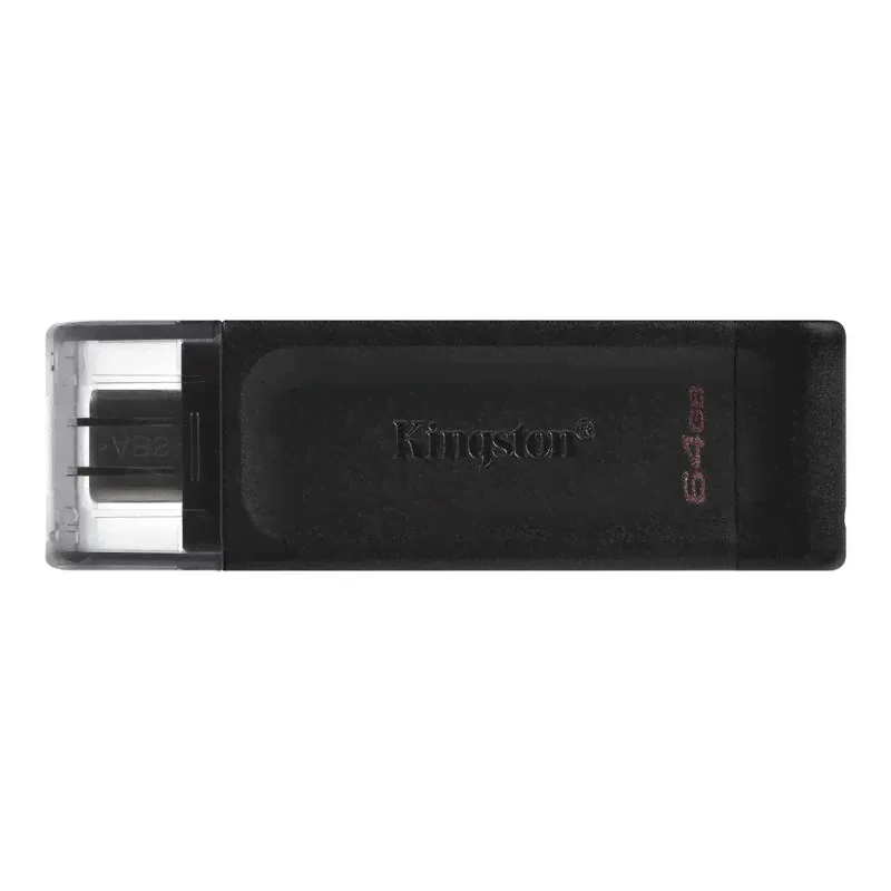 USB-флешка Kingston DataTraveler DT70 USB 3,2 Type-C 64Gb черная-0