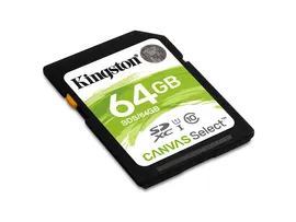 Карта памяти Kingston SDXC 64GB Class 10 Canvas Select UHS-I SDS/64GB
