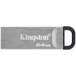 Флешка USB Kingston DataTraveler Kyson 64ГБ, USB3.1, серебристый и черный [dtkn/64gb]