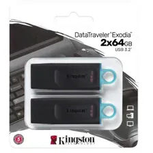 Флешка 64Gb Kingston DataTraveler Exodia DTX/64GB-2P
