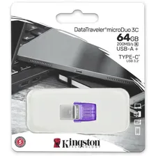 USB Flash накопитель 64Gb Kingston DataTraveler microDuo 3C G3 (DTDUO3CG3/64GB)