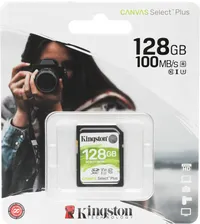 Карта памяти Kingston Canvas Select Plus SDXC UHS-I Class 3 C10 128GB, SDS2/128GB