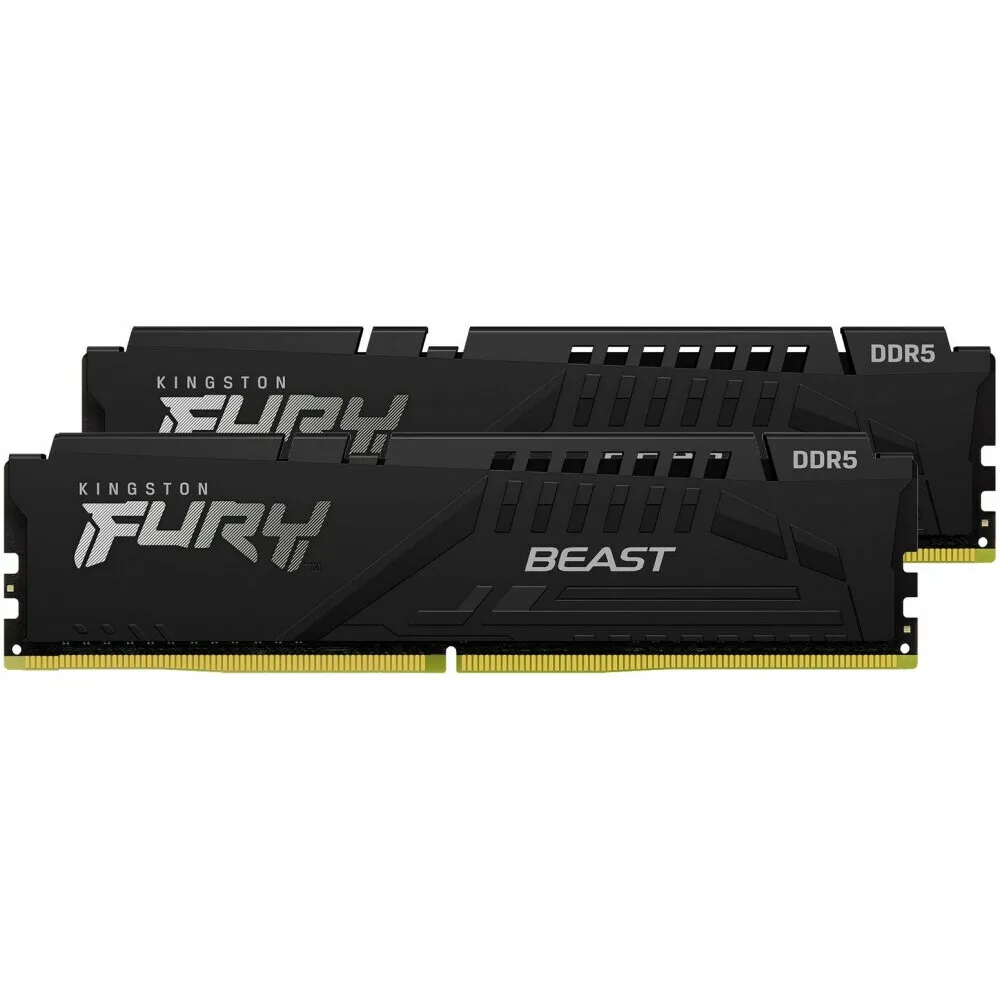Оперативная память 32Gb DDR5 6000MHz Kingston Fury Beast (KF560C36BBEK2-32) (2x16Gb KIT)-0