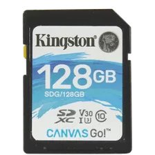 Карта памяти Kingston SDXC 128Gb V30 UHS-I U3