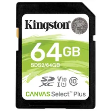 Карта памяти SDXC Kingston 64Gb Class 10 UHS-I U1 (SDS2/64GB)