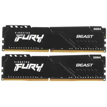 Оперативная память Kingston DDR4 DIMM 32GB Kit 2x16Gb KF432C16BB1K2/32 PC4-25600, 3200MHz, CL16-0