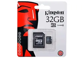 Карта памяти Kingston для камер, телефонов, планшетов 32 ГБ 10 Class MicroSDHC
