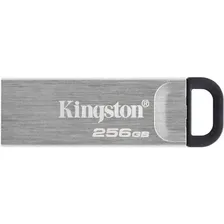 Флешка USB Kingston DataTraveler Kyson 256ГБ, USB3.1, серебристый и черный [dtkn/256gb]