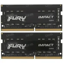 Оперативная память SODIMM Kingston FURY Impact [KF432S20IBK2/32] 32 ГБ