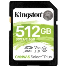 Карта памяти 512GB Kingston Canvas Select Plus SDXC Class 10 UHS-I (SDS2/512GB)