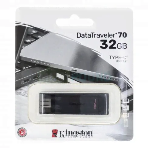 USB-накопитель (флешка) Kingston DataTraveler 70 32Gb (Type-C) (USB 3.2)-0