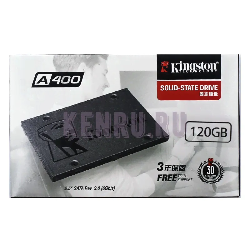 SSD накопитель KINGSTON A400 SV300S37A/120G 120ГБ, 2.5", SATA III