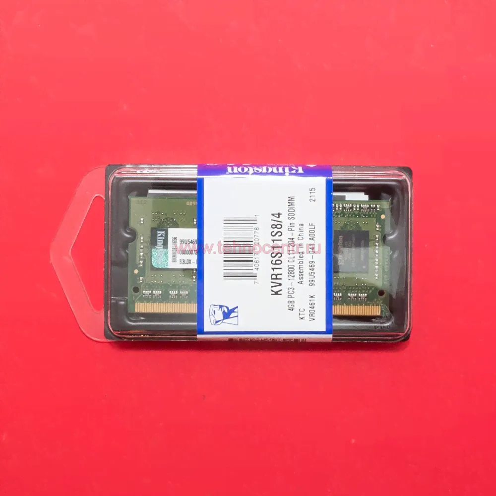 Оперативная память SODIMM 4Gb Kingston DDR3 1600