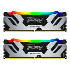 Оперативная память DDR5 32 ГБ 6400 МГц Kingston FURY Renegade Silver RGB (KF564C32RSAK2-32) модулей 2 шт.