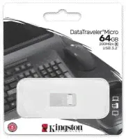 Флешка Kingston DataTraveler Micro USB3.2 64GB (DTMC3G2/64GB)