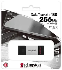 Флеш накопитель 256GB Kingston DataTraveler 80, USB 3.2 Type-C {DT80/256GB}
