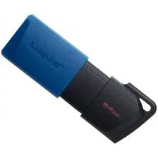 Kingston USB 3.2 64Gb DataTravele Exodia M чёрный/синий