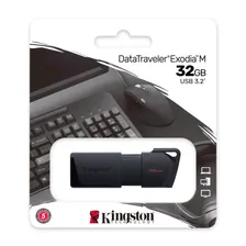 Флеш-накопитель USB 3.2 32GB Kingston DataTraveler Exodia M чёрный (DTXM/32GB)
