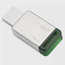 Флешка16GB USB 3.0 KINGSTON Data Traveler 50, Металл/Зелёный