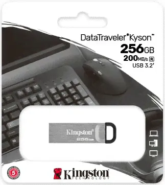 Флешка USB 2.0 Kingston DataTraveler Kyson 256Gb-0